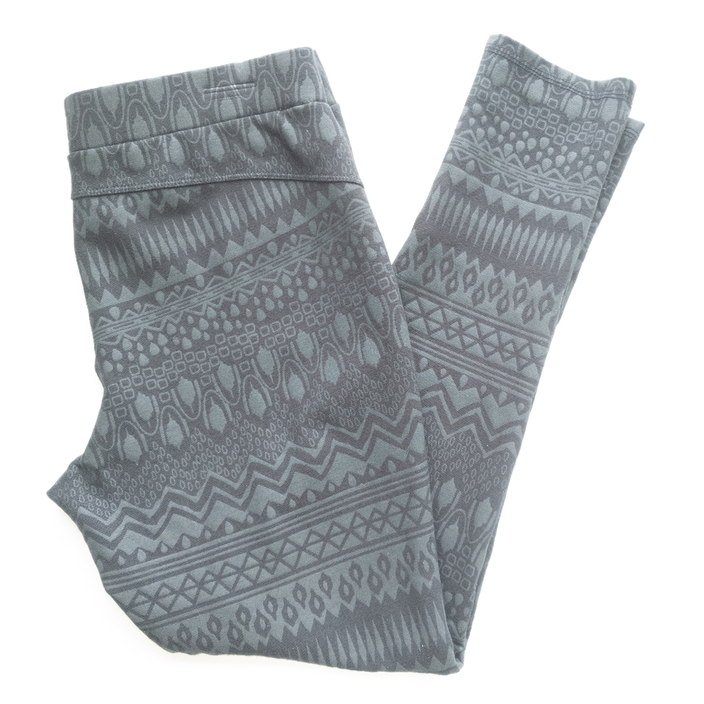 Mudd, Black pattern Workout leggings, Size Lg